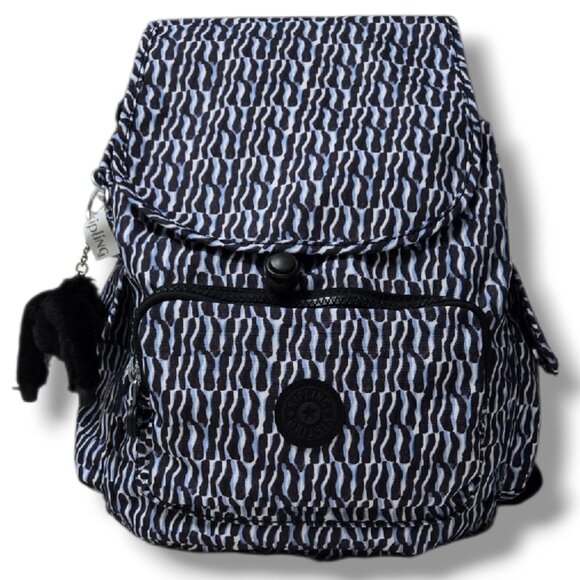 NWT! Kipling Holiday Waves Woman's City Pack Mini Backpack - Picture 1 of 10